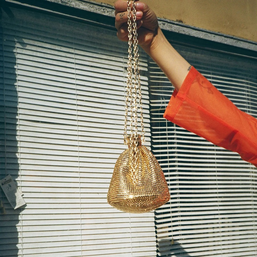 Gold Millie Gate Top Pouch